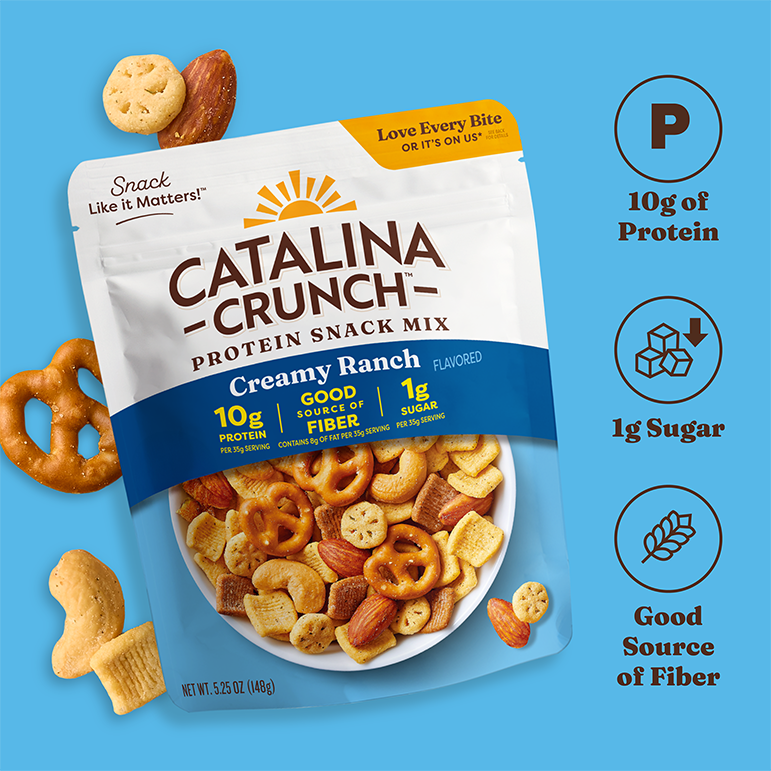 Creamy Ranch Flavored Protein Snack Mix | Catalina Crunch