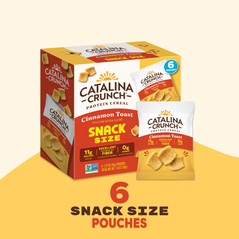 Catalina Crunch Protein Cereal Snack Size Pack - Cinnamon Toast — product image