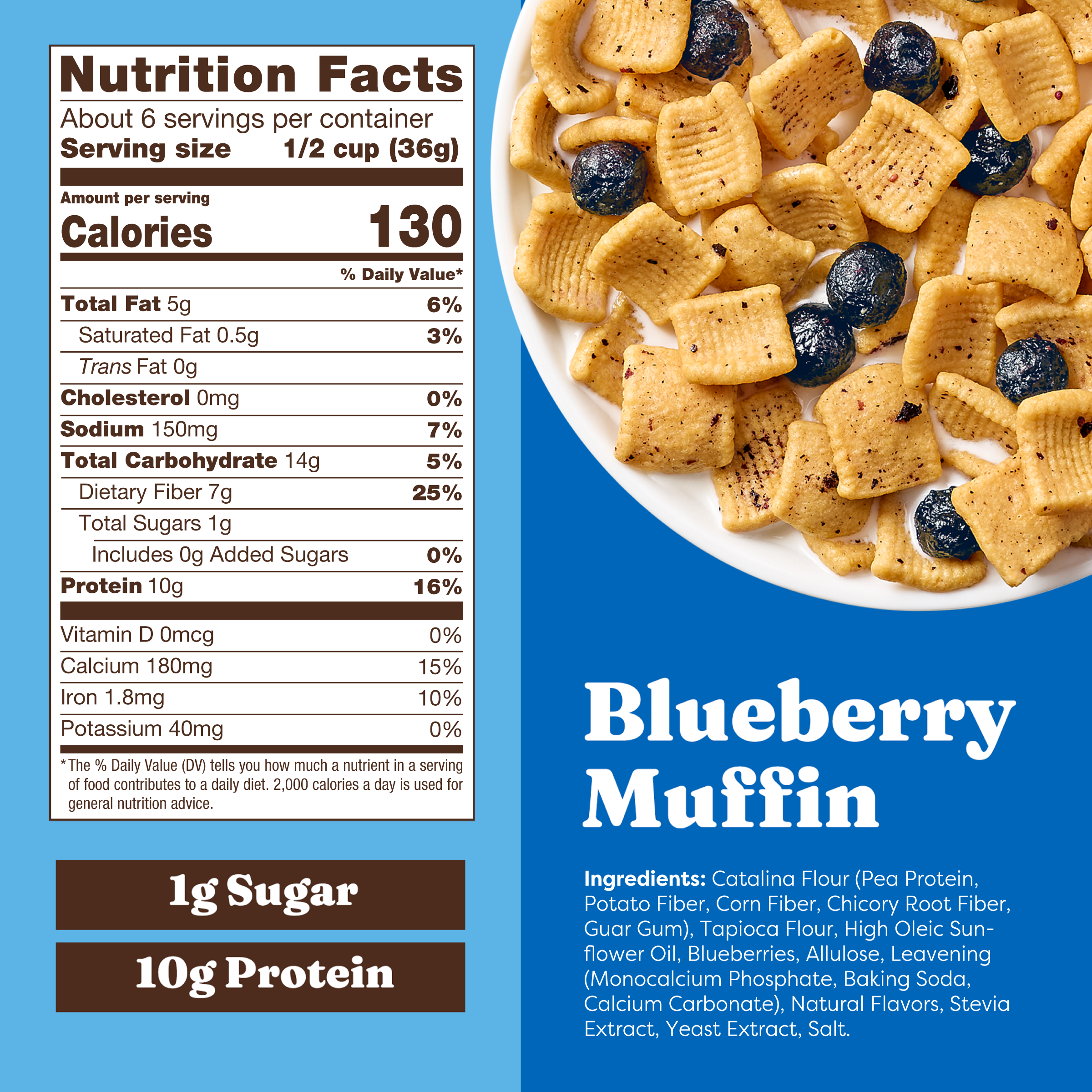 Blueberry Muffin with Blueberries Cereal